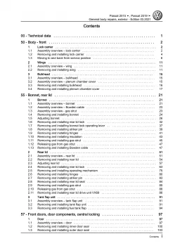VW Passat 8 3G (19-23) general body repairs exterior guide workshop manual eBook