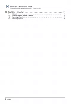 VW Passat 8 3G (19-23) 6 speed manual gearbox 0C9 repair workshop download eBook