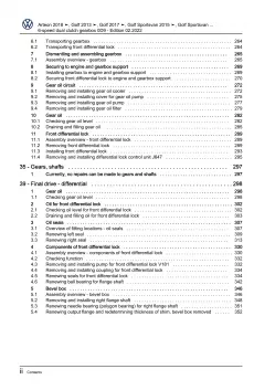 VW Passat 8 3G (19-23) 6 speed dual clutch gearbox 0D9 repair workshop pdf eBook