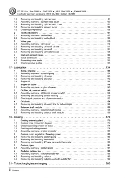 VW Passat CC 35 08-12 4-cyl 2.0l diesel engines 110-170 hp repair workshop eBook