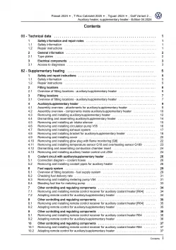 VW Passat 9 type CJ from 2023 auxiliary heater repair workshop manual pdf eBook