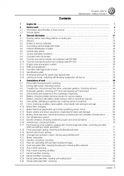 VW Phaeton type 3D 2001-2016 maintenance repair workshop manual pdf file ebook