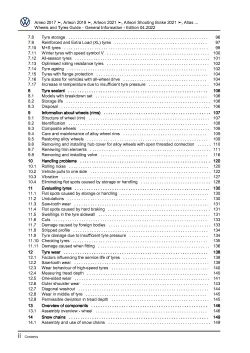 VW Phaeton 3D 2001-2016 wheels tyres general info repair workshop manual pdf