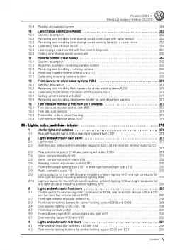 VW Phaeton type 3D 2001-2016 electrical system repair workshop manual pdf ebook