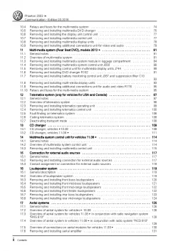 VW Phaeton type 3D 2001-2016 communication radio navigation repair workshop pdf