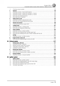 VW Phaeton 3D 01-16 6-cyl. petrol engines 250-280 hp repair workshop manual pdf