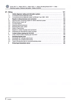 VW Polo 5 6C 2014-2017 electrical system general information repair manual pdf