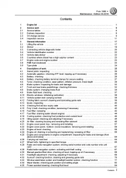 VW Polo 3 type 6N 1994-2002 maintenance repair workshop manual pdf file ebook