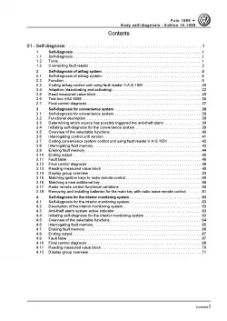 VW Polo 3 type 6N 1994-2002 self-diagnosis for body repairs workshop manual pdf