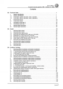 VW Polo 3 type 6N (94-02) 5 speed manual gearbox 085 repair workshop manual pdf
