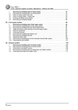 VW Polo 3 6N (94-02) 4-cyl. injection engine mechanics 100 hp repair manual pdf