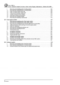VW Polo 3 6N (94-02) 4-cyl. injection engine mechanics 120 hp repair manual pdf