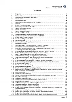 VW Polo Vivo type 6R from 2017 maintenance repair workshop manual pdf file ebook