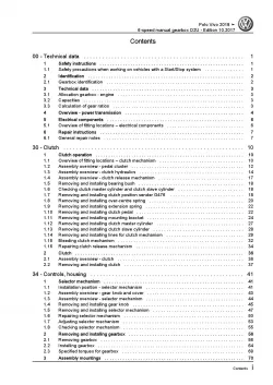 VW Polo Vivo 6R from 2017 6 speed manual gearbox 02U repair workshop manual pdf