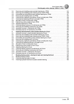 VW Polo 4 Classic 9N (01-09) running gear axles steering repair workshop manual