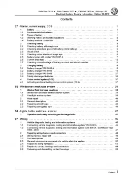 VW Polo 4 Classic 9N (01-09) electrical system general info workshop manual pdf