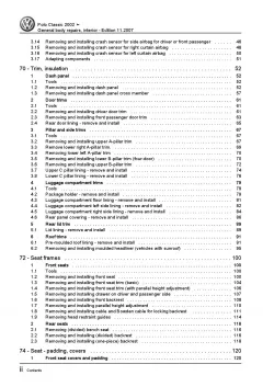 VW Polo 4 Classic 9N 2001-2010 general body repairs interior workshop manual pdf