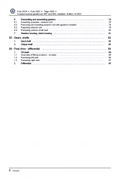 VW Polo 6 AW AE (17>) installed 5 speed manual gearbox 0DF 0D0 repair manual pdf