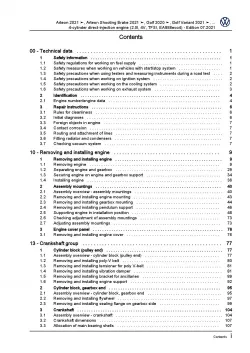 VW Polo 6 AW 2017-2021 4-cyl. 2.0l petrol engines 190-320 hp repair manual pdf