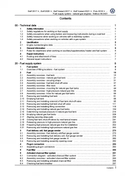 VW Polo 6 AW AE (17>) fuel supply system natural gas engines repair manual pdf