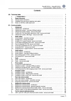 VW Polo 6 BZ from 2017 communication radio navigation repair workshop manual pdf