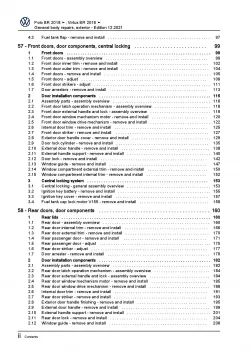 VW Polo 6 BZ from 2017 general body repairs exterior repair workshop manual pdf