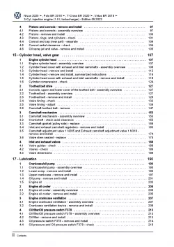 VW Polo 6 BZ from 2017 3-cyl. petrol engines 116 hp repair workshop manual pdf