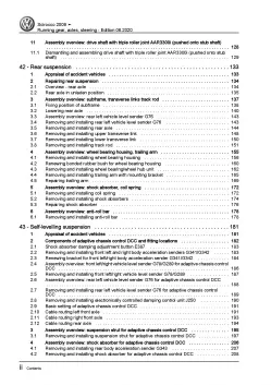 VW Scirocco 2008-2014 running gear axles steering repair workshop manual eBook