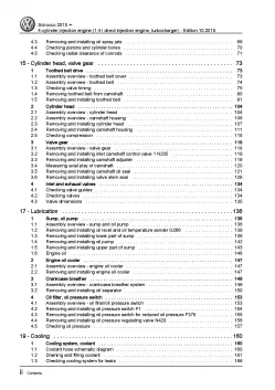 VW Scirocco (14-17) 4-cyl 1.4l petrol engines 125hp repair workshop manual eBook