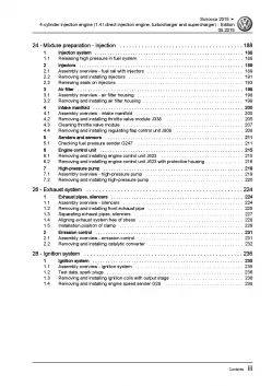 VW Scirocco (14-17) 4-cyl 1.4l petrol engines 160hp repair workshop manual eBook