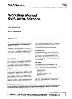 VW Scirocco 53 1974-1992 general information body repairs workshop manual pdf
