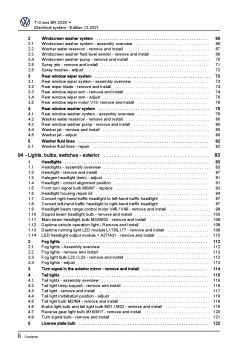 VW T-Cross BR type C1 from 2019 electrical system repair workshop manual pdf