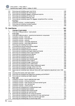 VW T-Roc A1 D1 (17-23) general body repairs interior repair workshop manual pdf