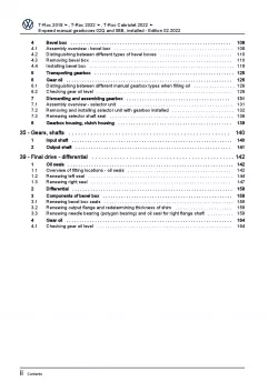 VW T-Roc A1 D1 17-23 installed 6 speed manual gearbox 02Q 0BB repair manual pdf