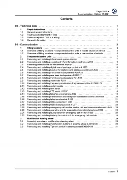 VW Taigo CS from 2021 communication radio navigation repair workshop manual pdf