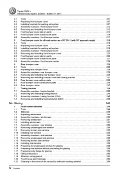 VW Tiguan 5N 2007-2016 general body repairs exterior repair workshop manual pdf