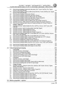 VW Tiguan 5N 2007-2016 4-cyl. 1.4l petrol engines 140-179 hp repair manual pdf