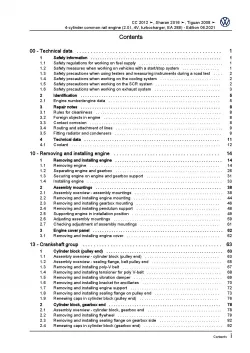 VW Tiguan 5N 2007-2016 4-cyl. 2.0l diesel engines 110-183 hp repair manual pdf