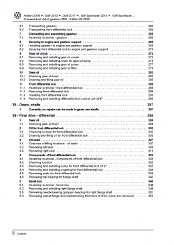 VW Tiguan AD (16-21) 6 speed dual clutch gearbox 0D9 repair workshop manual pdf