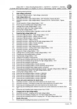 VW Tiguan AX from 2021 4-cyl. 1.4l petrol engines 150-156 hp repair manual pdf