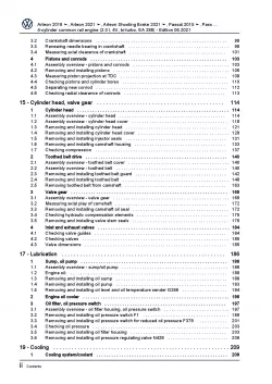VW Tiguan AD 2016-2021 4-cyl. diesel engines 239 hp repair workshop manual pdf