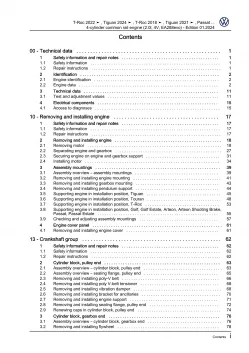 VW Tiguan 3 CT from 2023 2.0l diesel engine 116-200 hp repair manual eBook