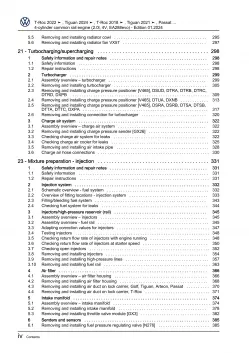 VW Tiguan 3 CT from 2023 2.0l diesel engine 116-200 hp repair manual eBook