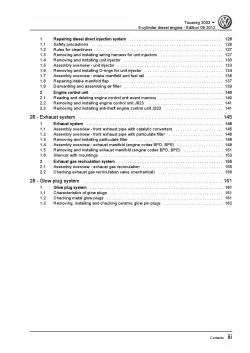 VW Touareg 7L 2002-2010 5-cyl. diesel engines 2.5l repair workshop manual pdf