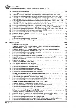 VW Touareg 7L 2002-2010 6-cyl. diesel engines 3.0l repair workshop manual pdf