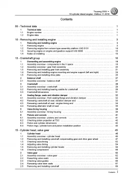 VW Touareg 7L 2002-2010 10-cyl. diesel engines 4.9l repair workshop manual pdf