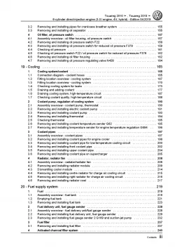 VW Touareg type 7P 2010-2018 6-cyl. 3.0l petrol engines 333 hp repair manual pdf