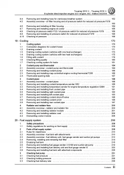 VW Touareg type 7P 2010-2018 8-cyl. 4.2l petrol engines 360 hp repair manual pdf