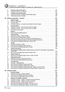 VW Touareg type 7P 2010-2018 8-cyl. 4.2l petrol engines 360 hp repair manual pdf