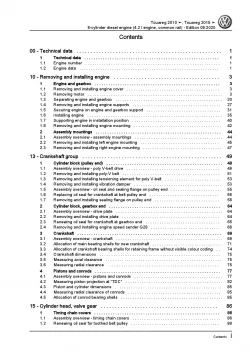 VW Touareg type 7P 2010-2018 8-cyl. 4.2l diesel engines 340 hp repair manual pdf